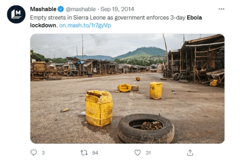 bloqueo de ébola triturable