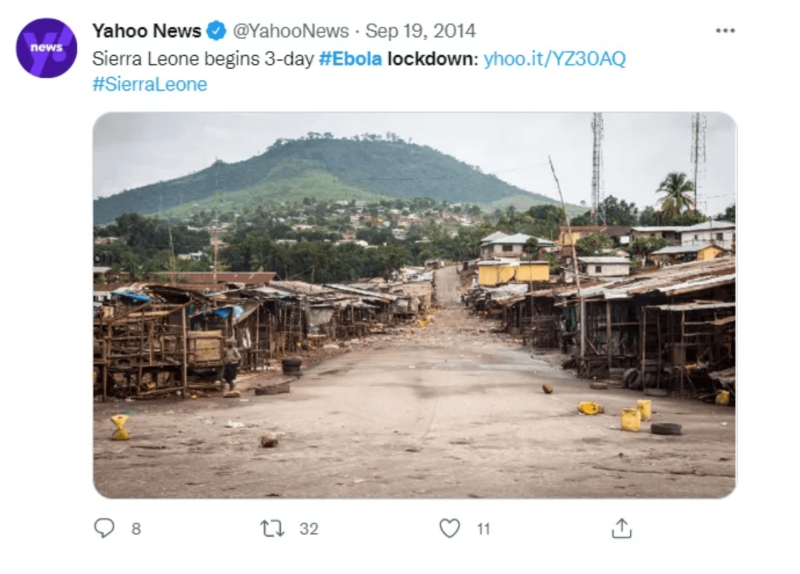 bloqueo de ébola de yahoo