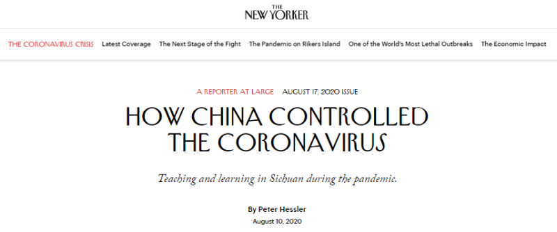 Il New Yorker elogia il PCC